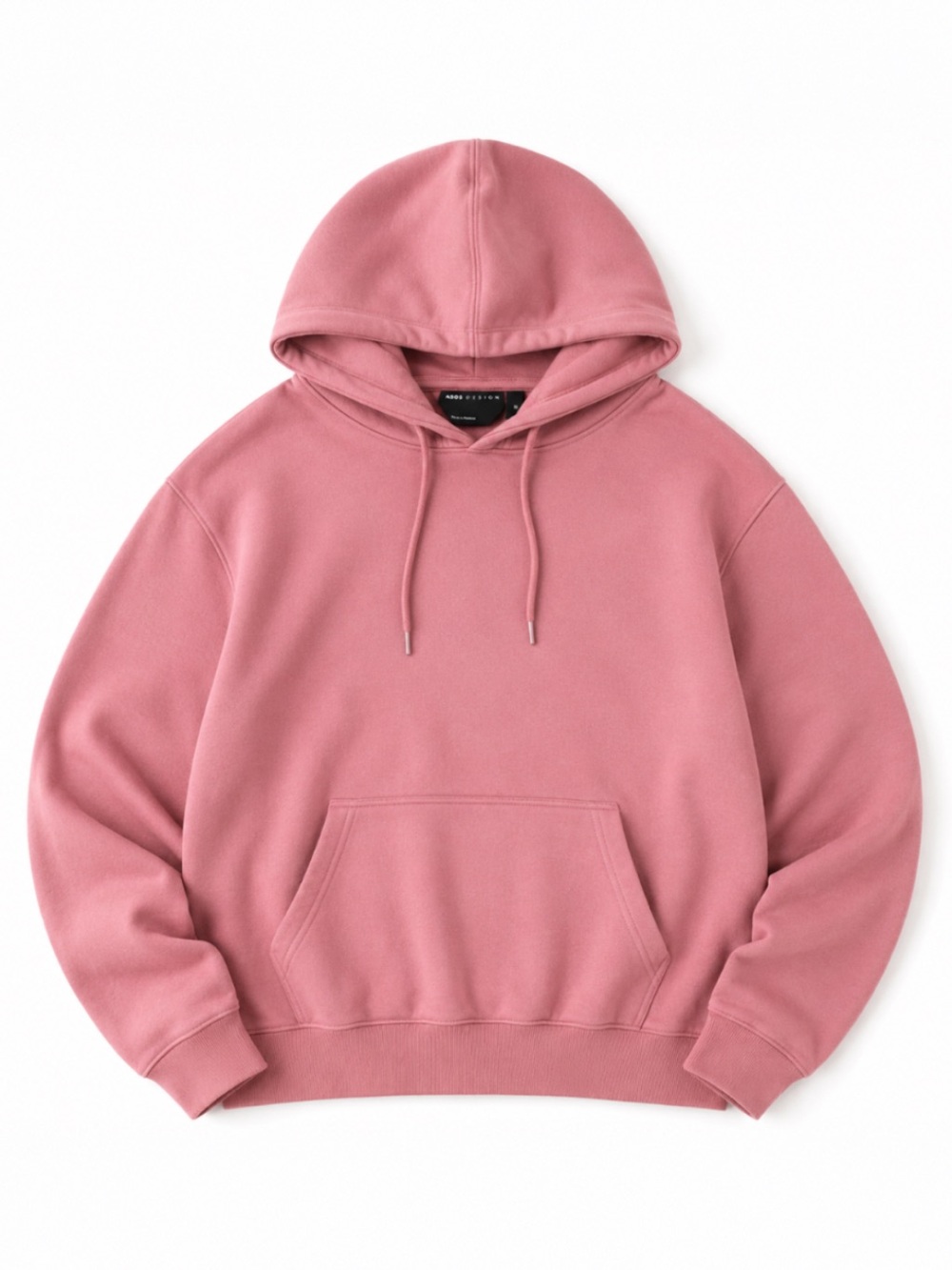 ASOS DESIGN Oversized Pink Hoodie M Minimal Streetwear Unisex